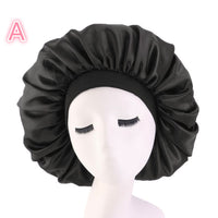 Beauty print Satin silk Bonnet sleep night cap