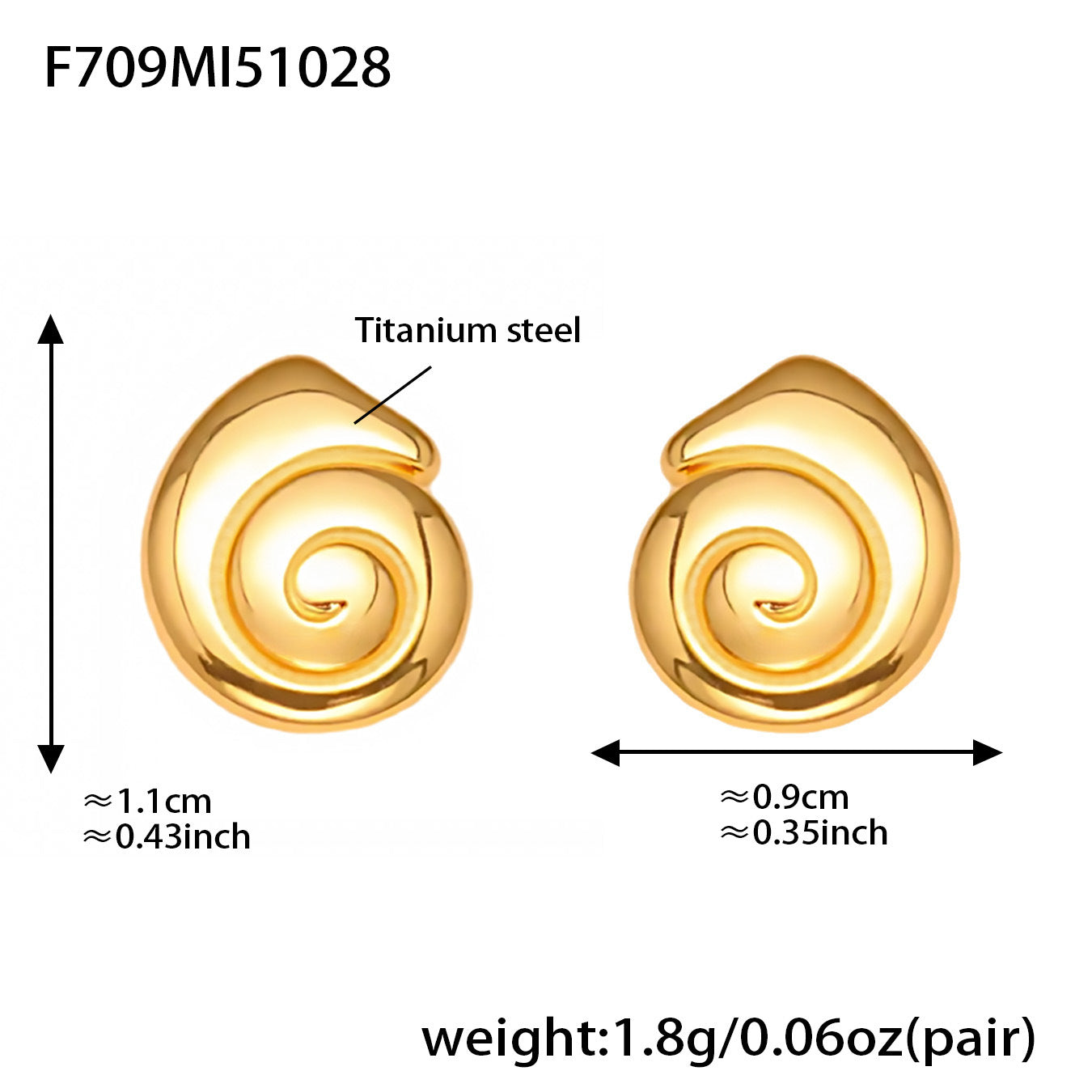 Snail Stud Earrings - Premium Best Deal | Everyday Home Deal