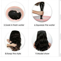 Brazilian Water Wave Headband Human Hair Wigs