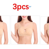 Plus Size Women Bra Ladies Cotton Quake-Proof Underwear Sleep Tops No Buckles Non Wire Lingerie With Removable Padded