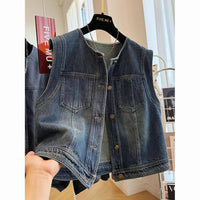 Denim Vest Jacket - Premium Best Deal | Everyday Home Deal