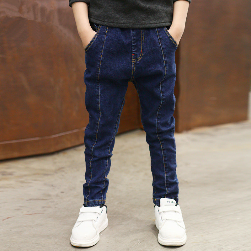Boys' High-Waist Pull-On Comfort Stretch Denim Trousers — Premium Apparel Deal | Everyday Home Deal