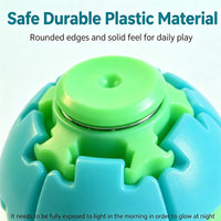 Unisex Compact Rotates Stress Relief Press Fidget Ball - Pocket Sensory Toy For Above 12 Teens & Adults, Glow-in-the-Dark Travel Car Ride Fidgeting Gift | Everyday Home Deal