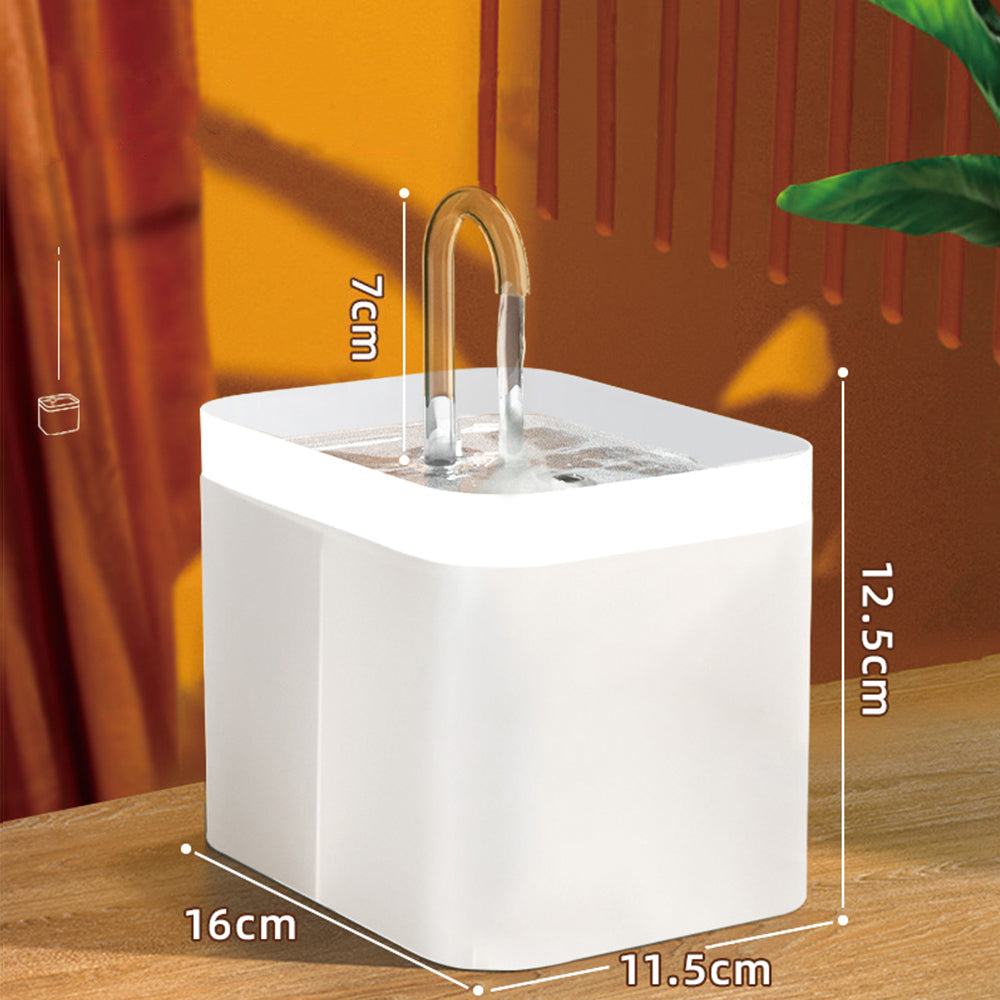 Automatic Cat Water Fountain Auto Filter USB Electric Mute Cat Drinker Bowl 1.5L Recirculate Filtering Drinker For Cats Pet Water Dispenser | Everyday Home Deal
