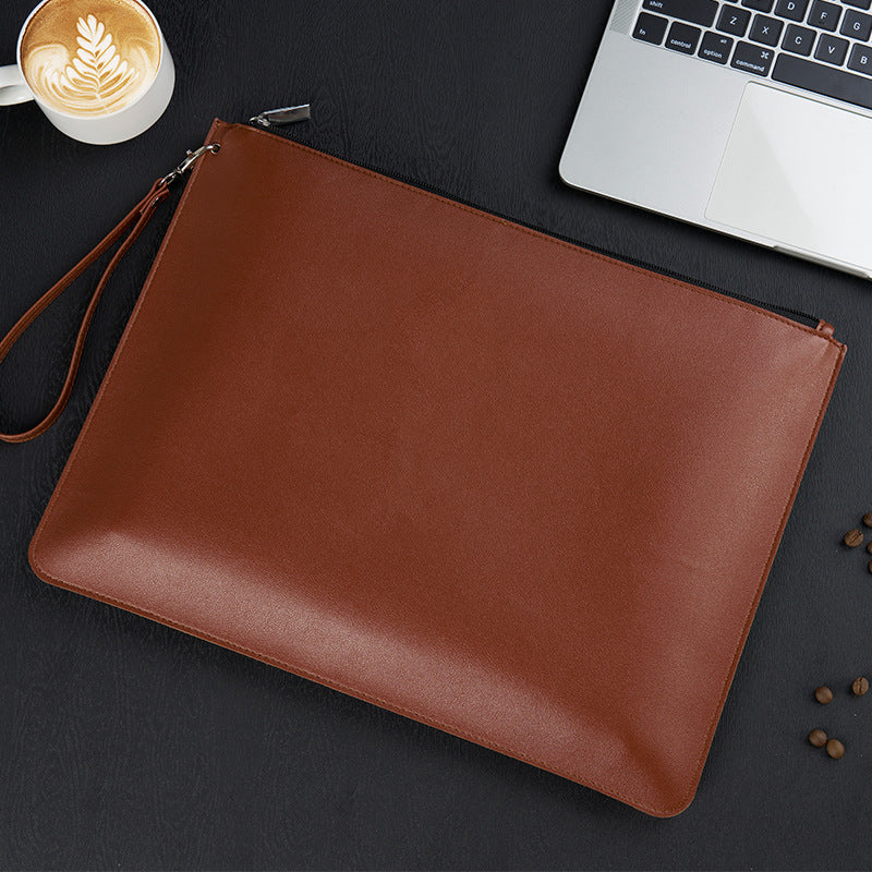 Sleek High-Capacity Waterproof Leather Document Organizer | Everyday Home Deal