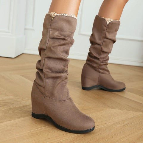 Suede Platform Boots - Best Clothing Deal | Everyday Home Deal