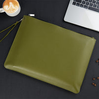 Sleek, High-capacity, Waterproof Leather Organizer For Contracts And Documents