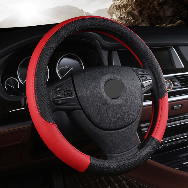 Leather Steering Wheel Cover - Best Auto Deal | Everyday Home Deal