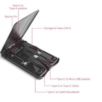Multifunctional Travel Survival Card All-in-One Data Cable