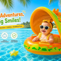 6-36 Months Swimming Ring Baby With Swimming Aid,Baby With Adjustable Safety SeatInflatable,Baby FloatToddler Pool Swimming Ring,L