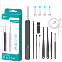 NE3 Ear Cleaner Otoscope Ear Wax Removal Tool With Camera LED Light Wireless Ear Endoscope Ear Cleaning Kit For I-phone | Everyday Home Deal