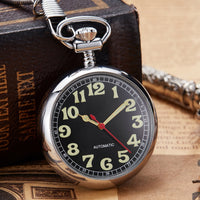 Qing Dynasty Ancient Open-Back Digital Antique-Style Quartz Pocket Watch
