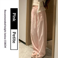 White Cotton-linen Wide-leg Viscose Floor-length Pants