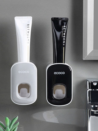 Wall Mounted Automatic Toothpaste Holder Bathroom Accessories Set Dispenser | Everyday Home Deal