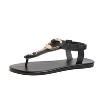 Summer Flip-flops Siamese-style Peep-toe Flat Sandals