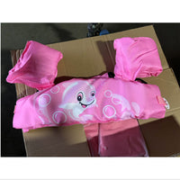 Dolphin Toddler Swim Vest, Kids Life Jacket Vest, Swim Aid Floats For Swimming Pool, Learn To Swim For 25lbs To 55lbs Toddlers