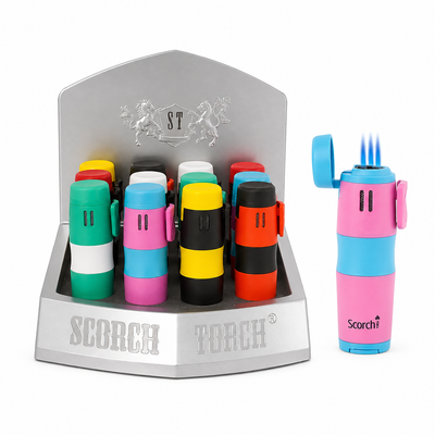 Scorch Torch 61657 Triple Jet Windproof Refillable Butane Lighter | Everyday Home Deal
