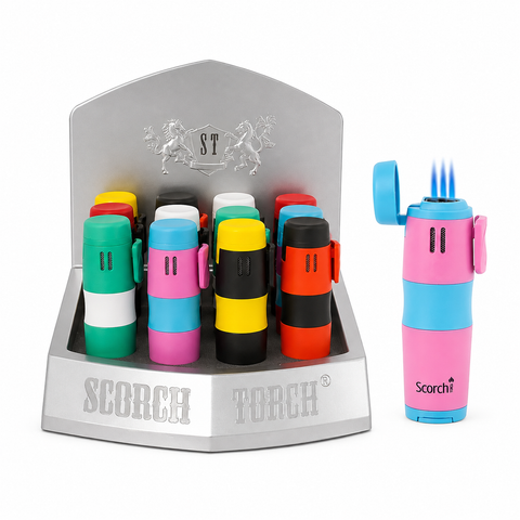 Scorch Torch 61657 Triple Jet Windproof Refillable Butane Lighter | Everyday Home Deal