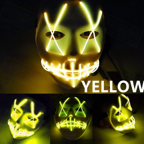 Halloween Led Glowing Full Face Mask | Everyday Home Deal