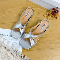 Spring Summer New Outerwear Shoes French-style Open-toe Wedge Sandals
