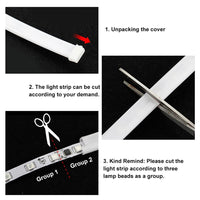 180cm 12V Car Waterproof Front Hood LED Daytime Running Decorative Flexible Light Strip For Car, Truck, SUV