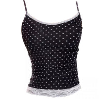 Designer-style Polka-dot Lace Camisole