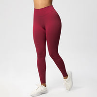 Solid-color Three-panel Waist-pleated Butt-lifting Low-rise Skinny Pants