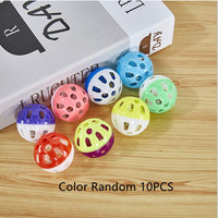 Pet Cat Toy Hollow Out Plastic Bell Interactive Sounding Supplies