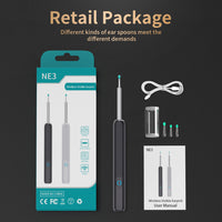 NE3 Ear Cleaner Otoscope Ear Wax Removal Tool With Camera LED Light Wireless Ear Endoscope Ear Cleaning Kit For I-phone | Everyday Home Deal