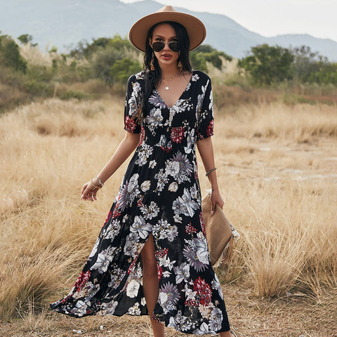 Floral Summer Beach Dress - Best Premium Dress Deal | Everyday Home Deal