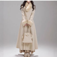 Cinched-waist Double-faced Wool Coat For A Princess