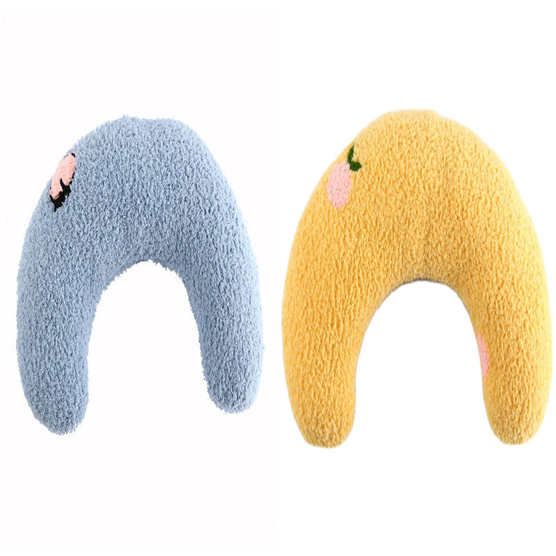 Little Pillow For Cats Fashion Neck Protector Deep Sleep Puppy U-Shaped Pillow Pets Pillow Kitten Headrest Dog Sleeping Pillow Pet Products | Everyday Home Deal