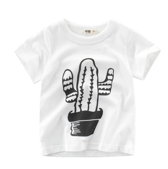 Boys' Summer Korean Style Cotton Graphic Short-Sleeve T-Shirt — Premium Apparel Deal | Everyday Home Deal