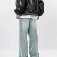 American Retro Denim Trousers For Men