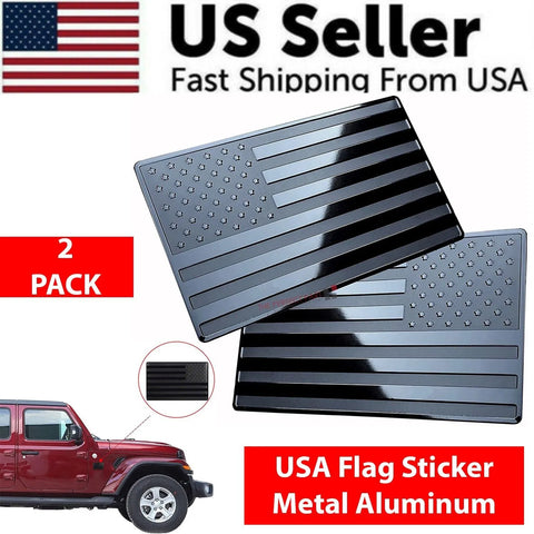 USA Flag Metal Sticker - Pro Car Decal | Everyday Home Deal