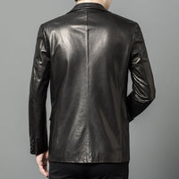 High-end Oil-Waxed Sheepskin Fashionable Casual Blazer - Premium Apparel Deal | Everyday Home Deal