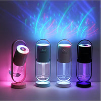 Magic Shadow USB Air Humidifier For Home With Projection Night Lights Ultrasonic Car Mist Maker Mini Office Air Purifier | Everyday Home Deal