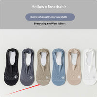 Mens Ankle Socks Summer Thin Style With Ice-silk Cotton Lining And Breathable Mesh