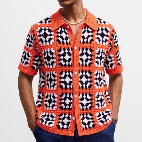 Knitted European And American-style Casual Short-sleeve Resort Wear - Premium Apparel Deal | Everyday Home Deal