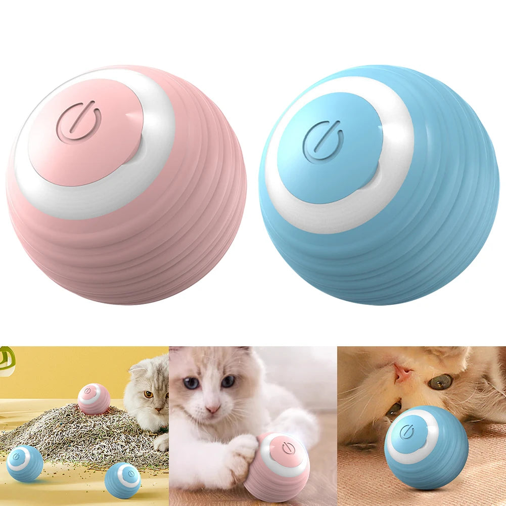 Automatic Moving Bouncing Rolling Ball Smart Cat Toy Ball Self-Moving Kitten Toy For Indoor Cat Kitten | Everyday Home Deal