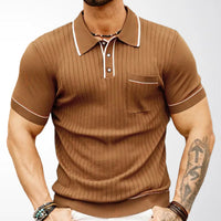 Knitted Short-sleeved Business POLO Shirt
