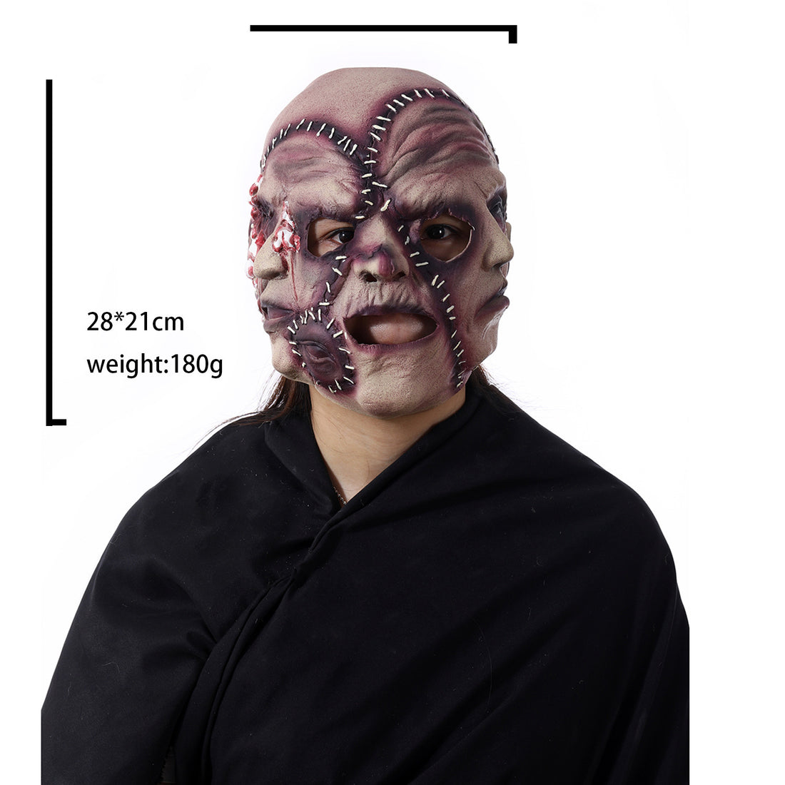 Halloween Three-sided Grimace Horror Mask Cosplay Mask Party Scary Mask Prop | Everyday Home Deal