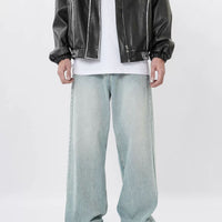 American Retro Denim Trousers For Men