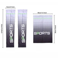 UV Resistant Ice Silk Cooling Set - 1 Pair Arm Sleeves 1 Face Mask Scarf,  Sun Protection For Running, Cycling, Outdoor Sports