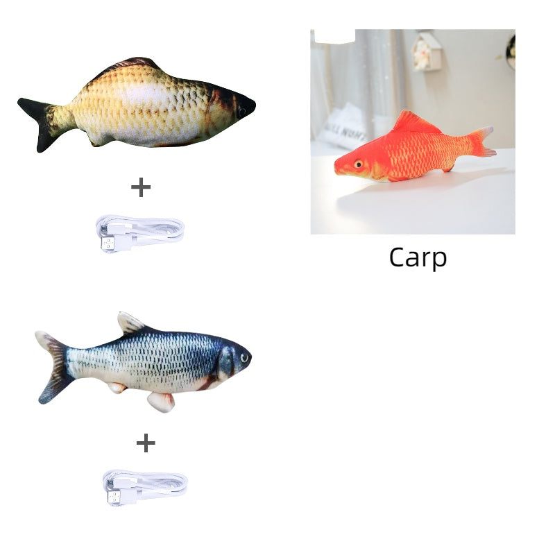 Without Cat Nip Version - Electric Jumping Fish Simulation Electric Fish Toy | Everyday Home Deal