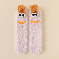Womens Quirky Coral Fleece Mid-calf Socks