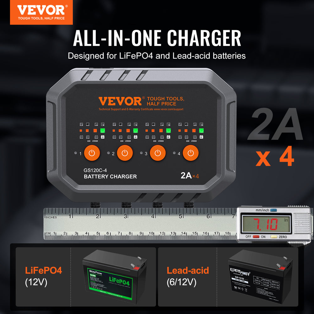VEVOR Smart Battery Charger - Best Home Deal | Everyday Home Deal