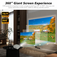 4K 5G Bluetooth Projector  4D Keystone Correction Native 1080P Full HD Outdoor Movie Projector For Smart Phone Laptop PC DVD TV PS4