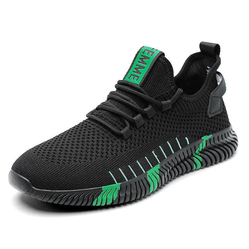 Men's Premium Fly-Woven Mesh Breathable Low-Top Sports Casual Sneakers — Premium Footwear Deal | Everyday Home Deal