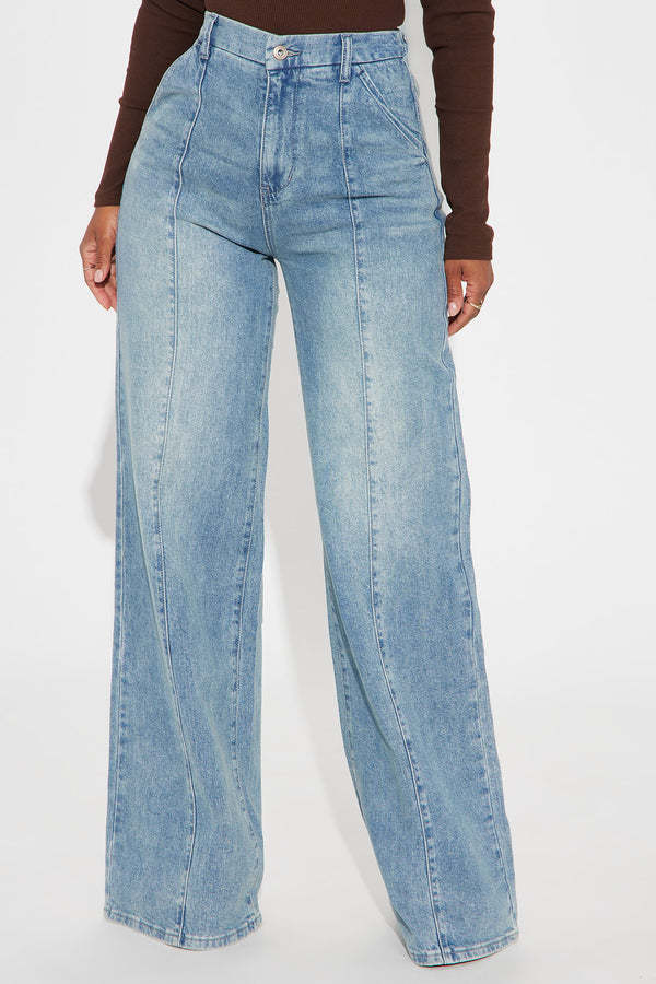 Straight-leg Washed Street-style Womens Jeans